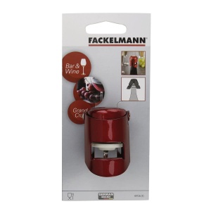 Sistem de inchidere pentru sticle Fackelmann GRANDCRU, metalic rosu, 1 bucata - Img 3
