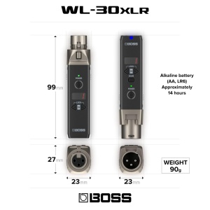 Sistem de microfon wireless BOSS WL-30XLR, Plug-and-Play, 14 canale - Img 3