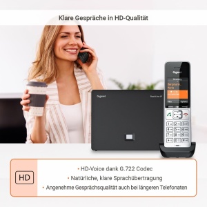 Sistem telefonie IP Gigaset BasicLine IP Comfort 500HX, HD, Argintiu-Negru - Img 4