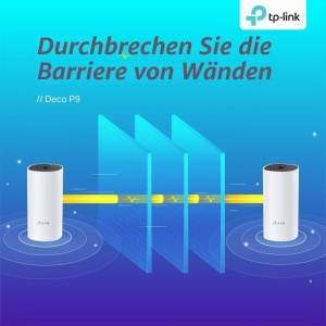 Sistem WLAN Mesh TP-Link Deco P9, Dualband 1200Mbits, 3 Pack, Alb - Img 6