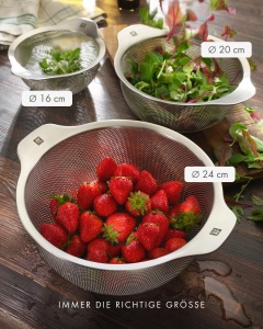 Sita de Bucatarie ZWILLING, 24 cm, Inox, Design Elegant - Img 6
