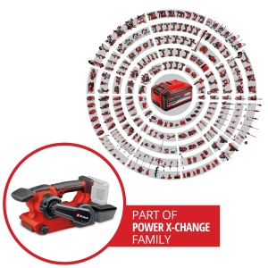 Slefuitor cu banda Einhell TP-BS 18457 Li BL-Solo Motor Brushless 18V Rosu - Img 2