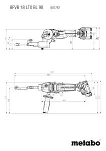 Slefuitor cu banda Metabo BFVB LTX BL 90, 18V, tehnologie brushless - Img 2