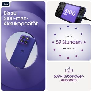 Smartphone Motorola Edge 70 Fusion, 50 MP, 256 GB, Albastru Orient - Img 6