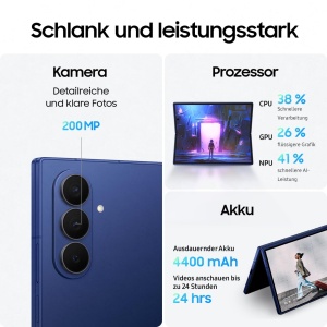 Smartphone Samsung Galaxy Z Fold7, 512 GB, 12 GB RAM, Culoare Blue Shadow - Img 5