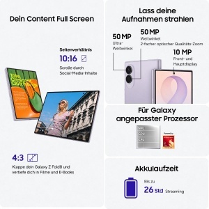 Smartphone Samsung Galaxy Z Fold8, 256 GB, 12 GB RAM, Grafit - Img 3