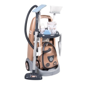 Smoby Rowenta Reinigungstrolley Set de Curatenie pentru Copii cu Aspirator si Sunete Realiste 8 Accesorii Incluse