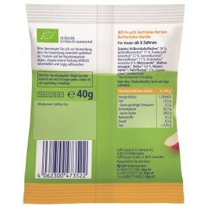 Snack din ovaz HiPP Bio Mini Hafer-Herzen, 12 x 40g, cu fructe, fara arome - Img 2