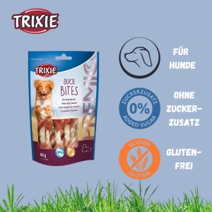 Snackuri pentru caini TRIXIE Premio Duck Bites, 80 g, cu carne de rata, fara gluten - Img 5