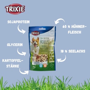 Snackuri pentru caini TRIXIE Premio Rola Peste si Pui 75 g - Img 3