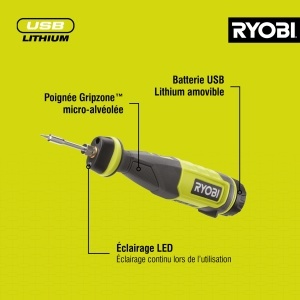 Soldering Iron RYOBI RSI4-0, 4 V, temperatura maxima 460C, compact - Img 8