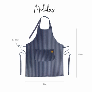 Sort Lacor 60080 Unisex Design Elegant 68x83 cm Albastru Marin - Img 5