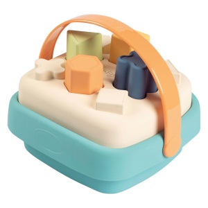 Sortator de forme pentru copii Smoby Little Smoby Green, 8 forme, multicolor, plastic biobazat - Img 1