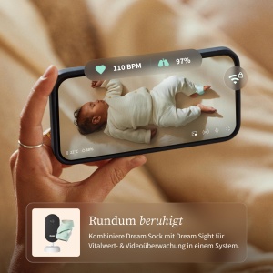 Soseta inteligenta Owlet Dream - Monitorizare bebelusi, urmarire somn, mint - Img 8