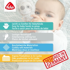 Sosete cu Rassel Otter Theo Activitate pentru bebelusi, 0-12 luni, din bumbac - Img 6