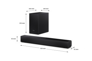 Soundbar 2.1 Sharp HT-SBW121, 240W, Subwoofer wireless, Bluetooth 5.3, Negru - Img 10