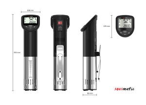 Sous-Vide Stick TFA Dostmann Sousmatic 141555001 Negru Compact si Usor de Utilizat - Img 5