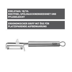 Spalator de legume Silit Classic Line 19 cm, inox, ergonomic, spalabil in masina de spalat - Img 2