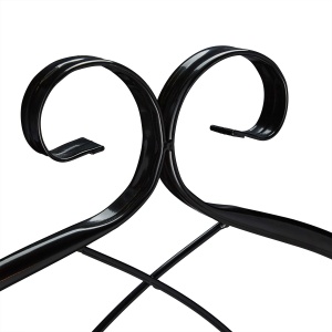 Spalier Metalic Relaxdays 2er Set, 220 x 50 cm, Negru - Img 9
