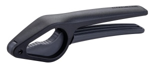Spargatorul de nuci FACKELMANN din aluminiu - Spargator de nuci elegant potrivit pentru aproape toate nucile - Potrivit pentru nuci, alune & Co. - aprox. 31 x 6 x 3 cm, negru/gri