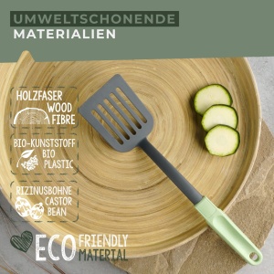 Spatula din lemn Fackelmann Ecolution, 33.5 cm, verdemaro, din materiale sustenabile - Img 4