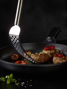 Spatula flexibila Rosle 32 cm din otel inoxidabil si silicon rezistenta la temperaturi ridicate - Img 3