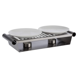 Speiserwarmer APS 35343 din otel inoxidabil, 13,5 x 34,5 cm, 2-flacara - Img 3
