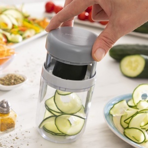 Spiralizator de legume InnovaGoods 3-in-1, manual, alb, multifunctional - Img 13