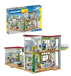Spital de Jucarie PLAYMOBIL My Life 71615 cu 4 Figurine si Accesorii