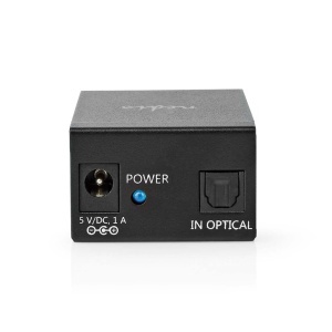 Splitter audio digital Nedis TosLink 2-Weg, 2 iesiri, metal, negru - Img 4