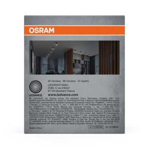 Spot de tavan Osram, negru, GU10, design elegant, material metalic - Img 4