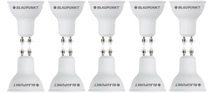 Spot LED Blaupunkt GU10, 5W, 450 Lumen, Culoare Calda 2700K, 10 buc