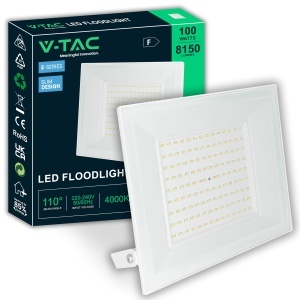 Spot LED Exterior V-TAC E-SERIES 100W, 8150 Lumen, Negru