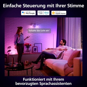 Spot LED Philips Hue GU10, 400 lm, lumina alba si colorata, dimmabila - Img 6