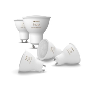Spot LED Philips Hue GU10, 5 buc, 400 lm, dimabil, 16 milioane culori