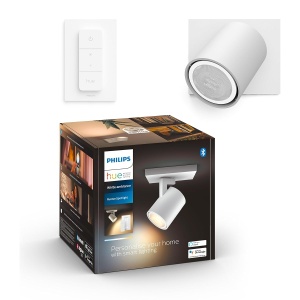 Spot LED Philips Hue White Ambiance cu Dimmer, 5W, Alb, Dimmabil