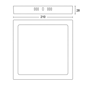 Spot LED Philips Slim Surface, 12W, lumina calda 2700K, patrat, alb - Img 3