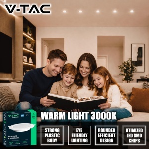 Spot LED V-TAC 4x 6W Pro Series, 660 Lumen, 3000K, Ultra Flac - Img 3