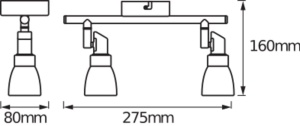 Spotlight LEDVANCE, 2 flacari, aluminiu, 2x2W G9, lumina calda - Img 2