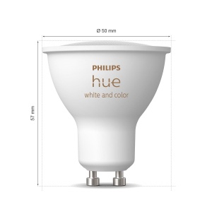 Spoturi LED Philips Hue GU10, 3 bucati, 400 lm, dimabile, 16 milioane de culori - Img 6