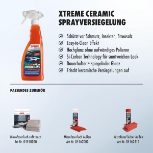 Spray Ceramic SONAX XTREME 750ml - Protectie 4 luni, Stralucire Intensiva - Img 3