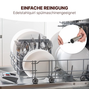 Spumant de lapte ProfiCook(r) | cu baterii | Baton spumant lapte | Spumant electric de lapte pentru cappuccino si latte macchiato | Tija electrica pentru spumant de lapte | 13000 rpm | PC MS 1273 - Img 7