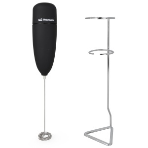 Spumator de lapte Orbegozo MN 3800, negru, cu suport, functionare pe baterii - Img 8