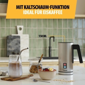 Spumator de lapte Tristar MK-2277, 150 ml spuma, 300 ml lapte incalzit, 550W, inox - Img 4