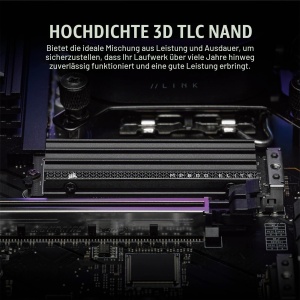 SSD Corsair MP600 Elite 1TB M.2 PCIe Gen4, 7000MBs, Negru - Img 6