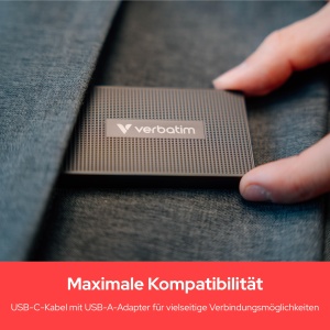 SSD extern Verbatim Metal Mini 1TB USB 3.2 Gen2 2000MBs - Img 5
