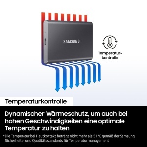 SSD Portabil Samsung T7, 1 TB, USB 3.2 Gen.2, Culoare Gri - Img 7