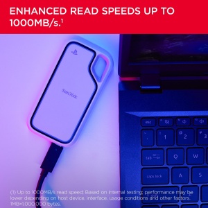 SSD Portabil SANDISK Extreme 1 TB, 1000 MBs, Alb - Img 3