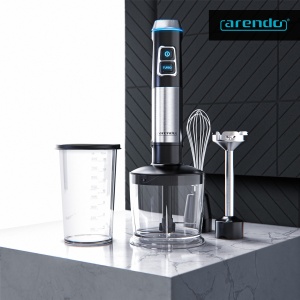 Stabmixer Arendo MEXO 1200W Motor DC Set 3 in 1 cu Pahar Gradat - Img 6