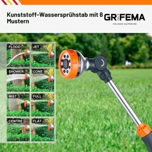 Stalp de udare GRIFEMA cu 8 moduri, 40.5cm, negruorange - Img 6